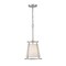 Z-Lite Lenyx Pendant 1 Light Mini Pendant, Brushed Nickel & White 1935MP-BN - alternate 2
